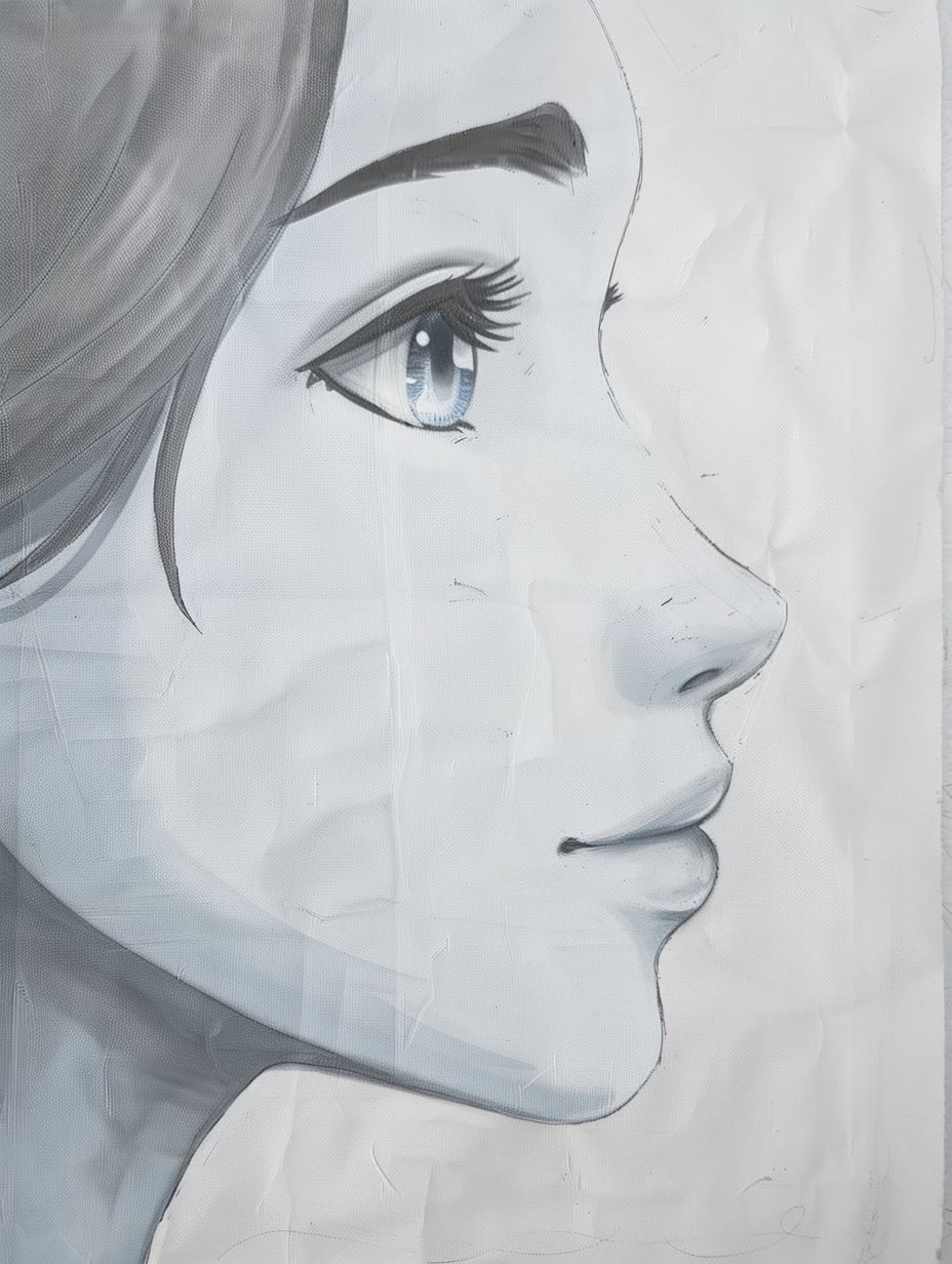 Ethereal Gaze: A Digital Portrait Study - Image 4