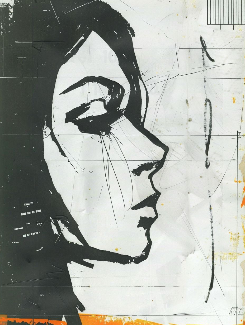 Cybernetic Glitch Portrait Art - Image 2