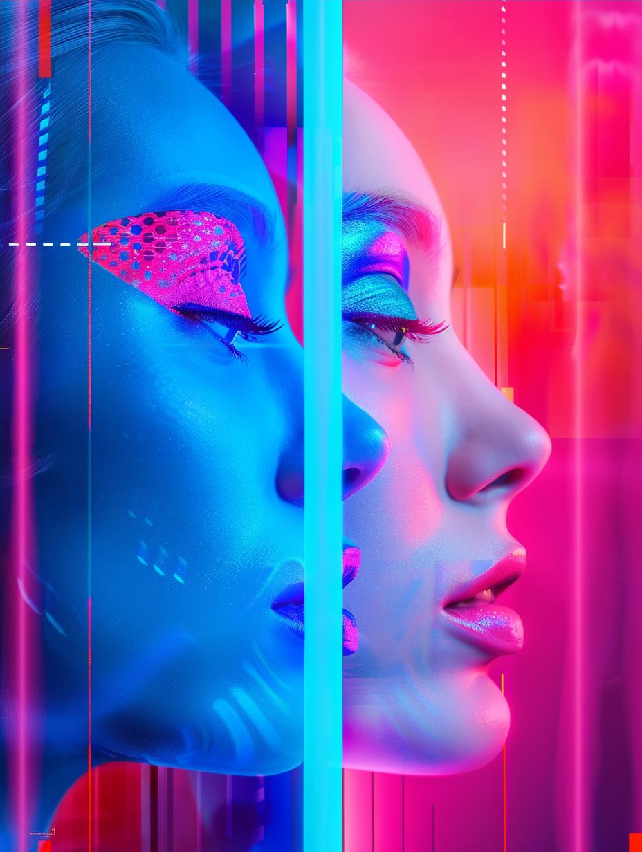 Neon Cyberpunk Portrait Fusion - Image 4
