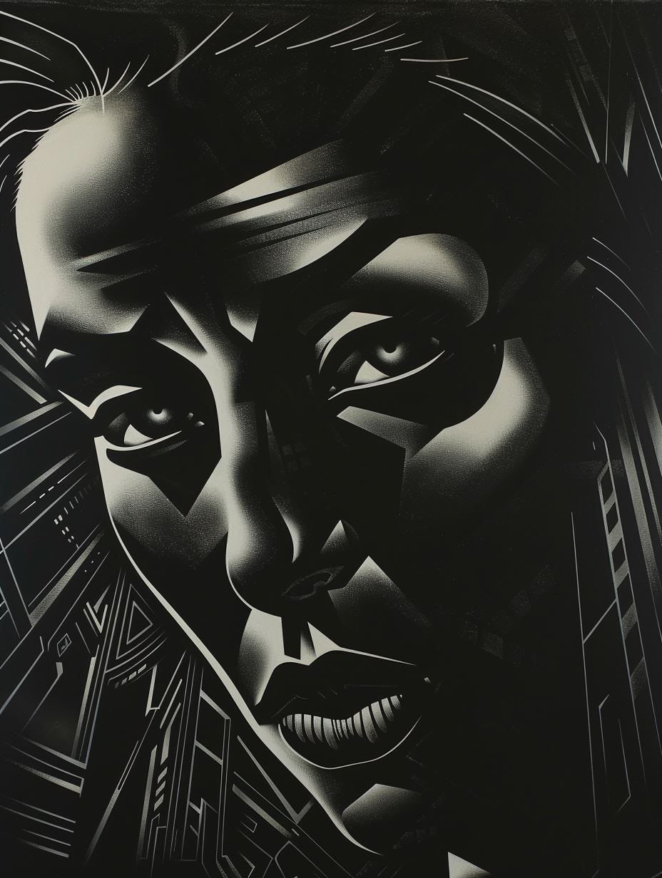 Dark Surrealist Monochrome Portraits - Image 2
