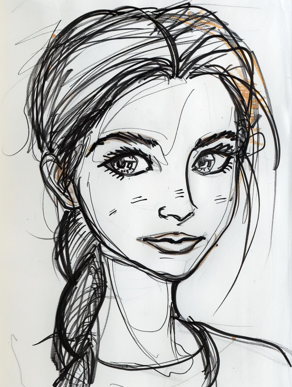 Expressive Hand Drawn Character Sketches - Image 1