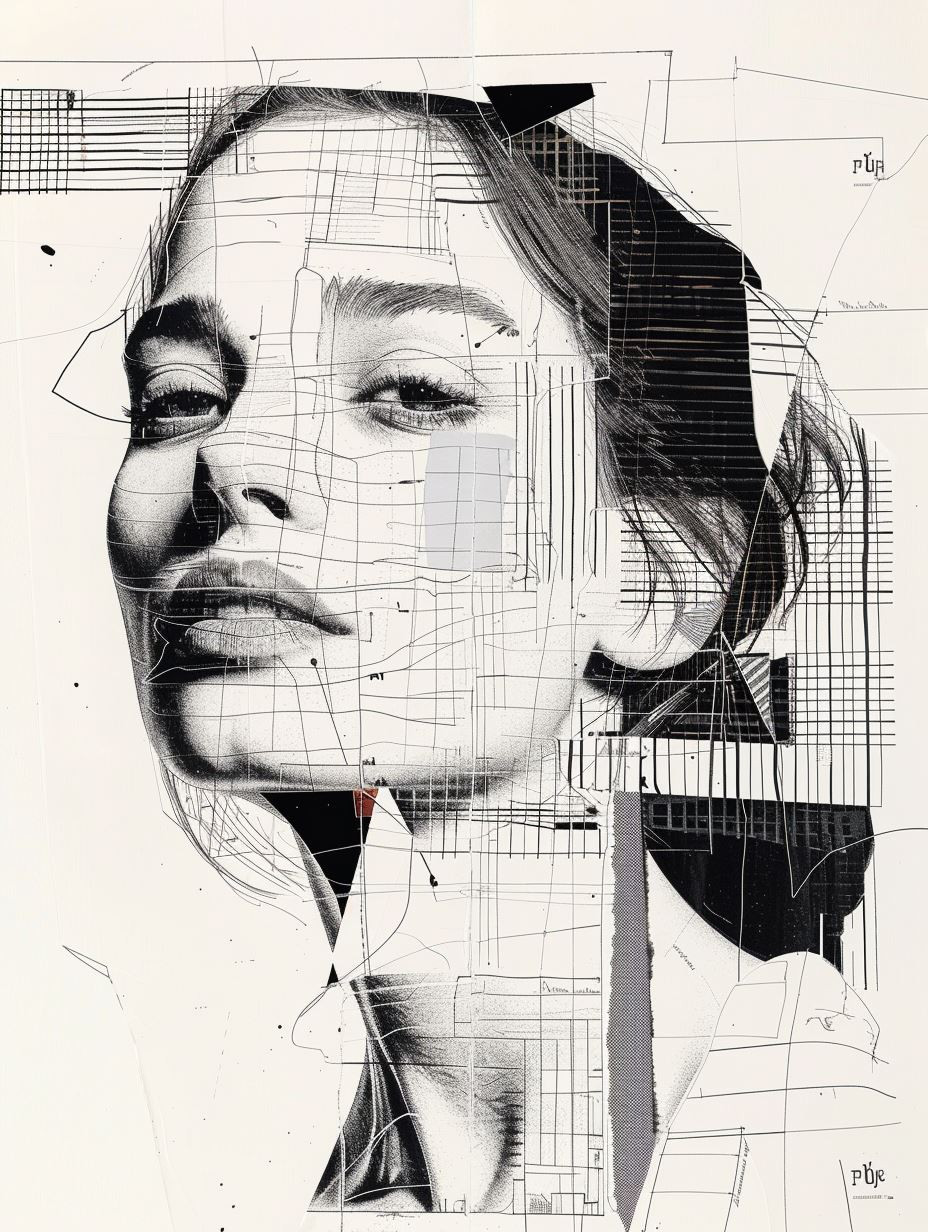 Fragmented Portraits in Monochrome - Image 2