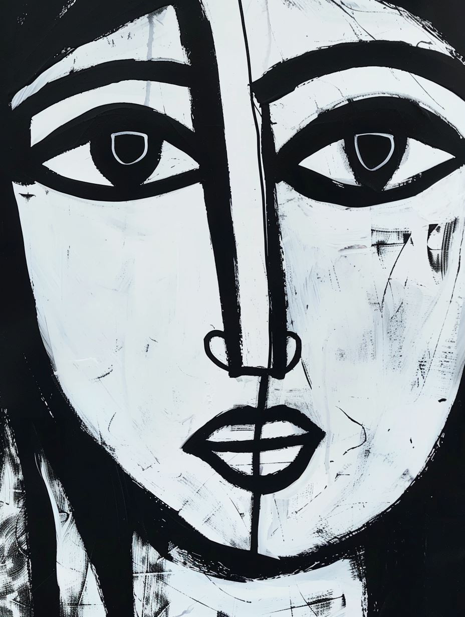 Abstract Monochromatic Female Portraits - Image 3