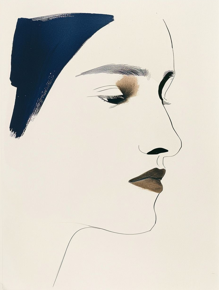 Modernist Minimalist Female Portraits - Image 4