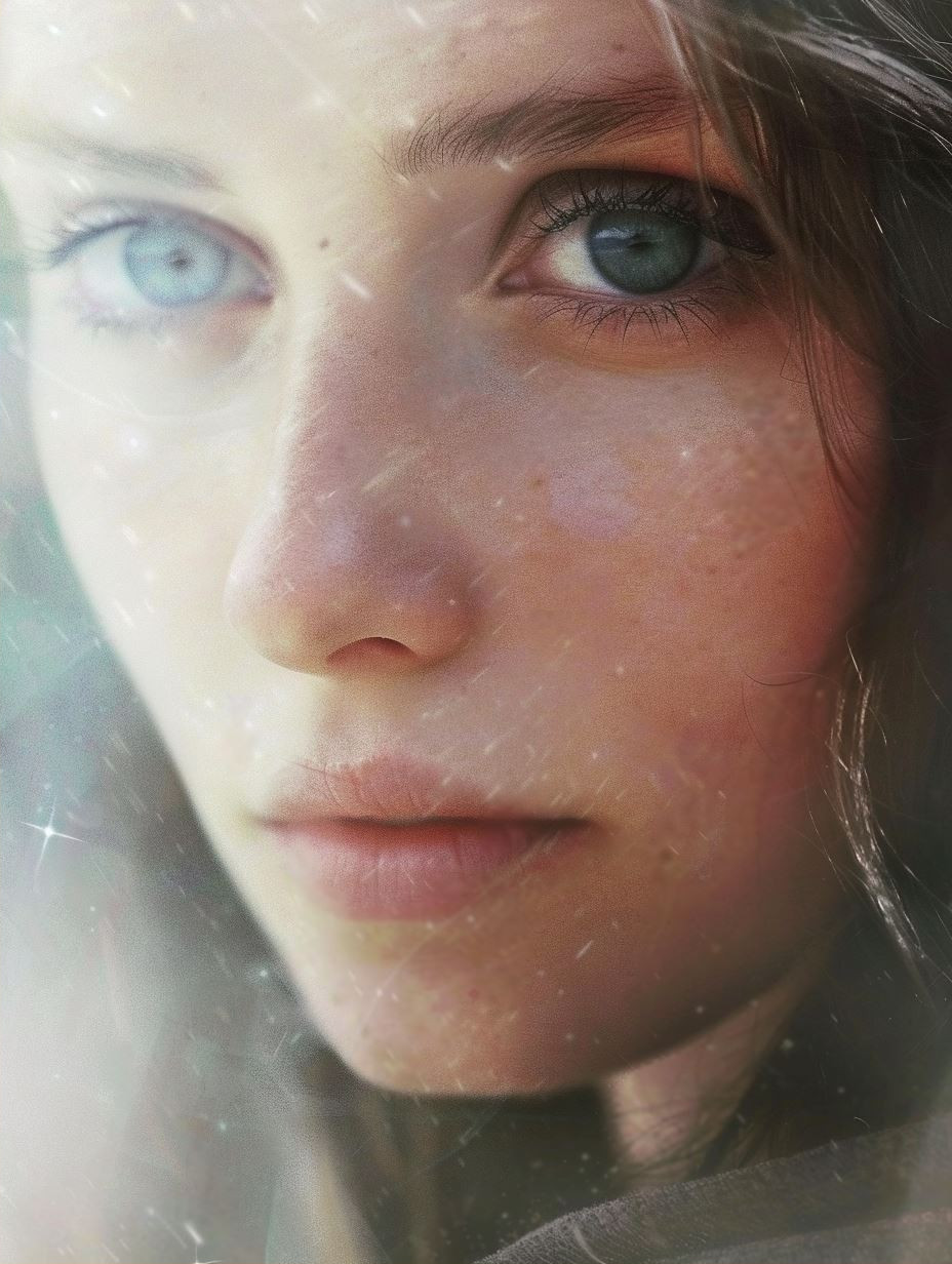Ethereal Gaze of Frozen Beauty - Image 2