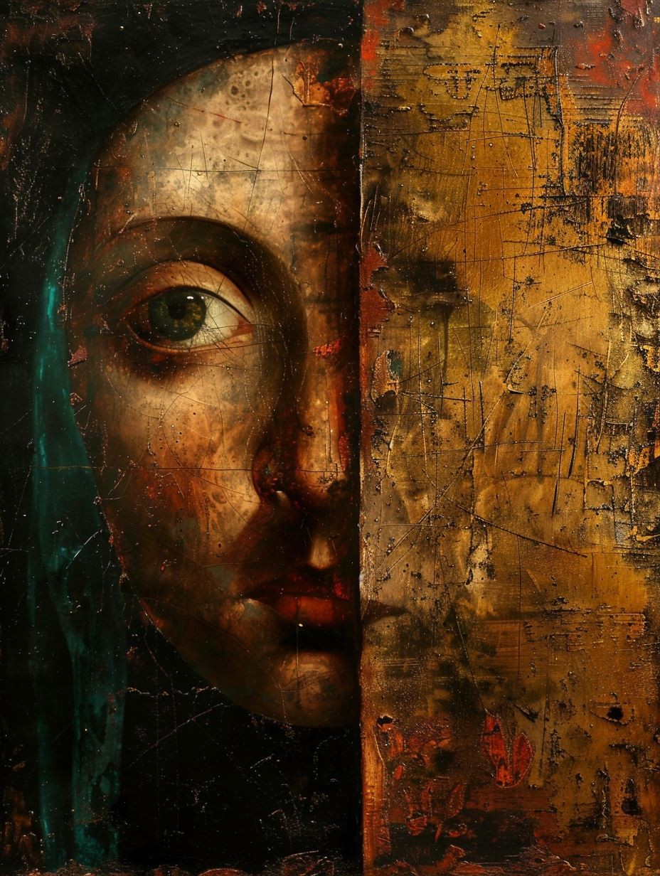 Fragmented Soul in Golden Rust - Image 1