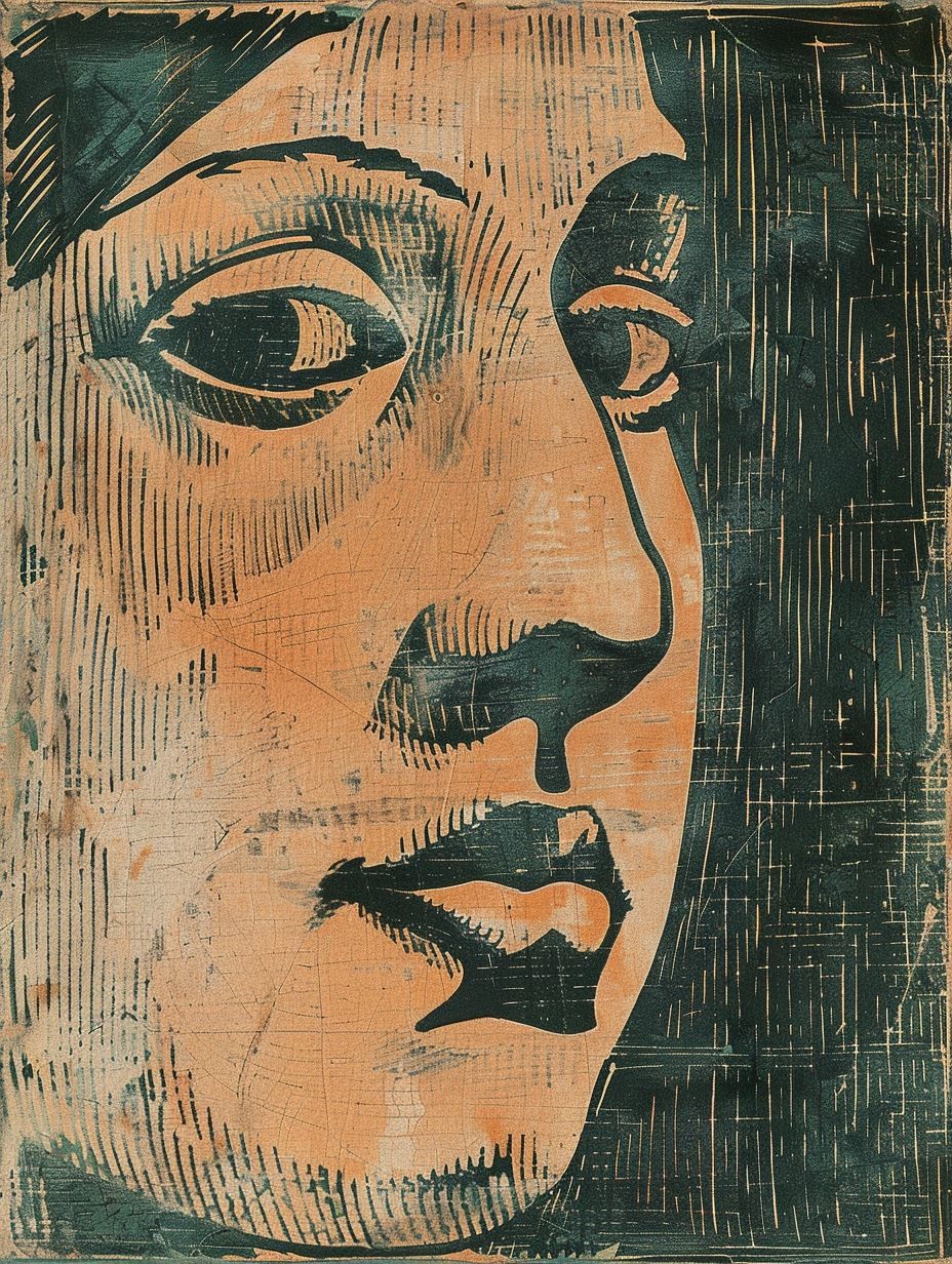 Weathered Portrait of Timeless Grace - Image 2