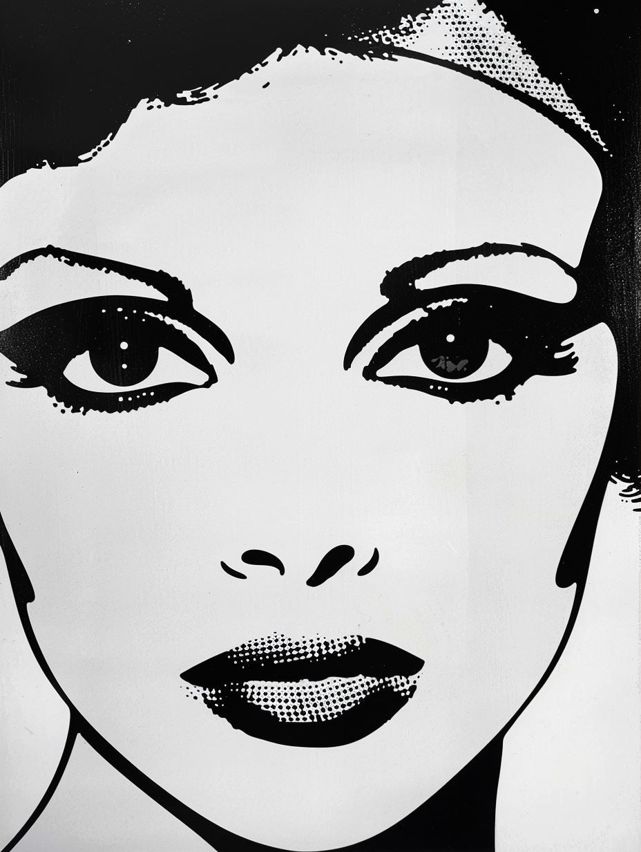 Pop Art Portraits in Quad Grid - Image 1