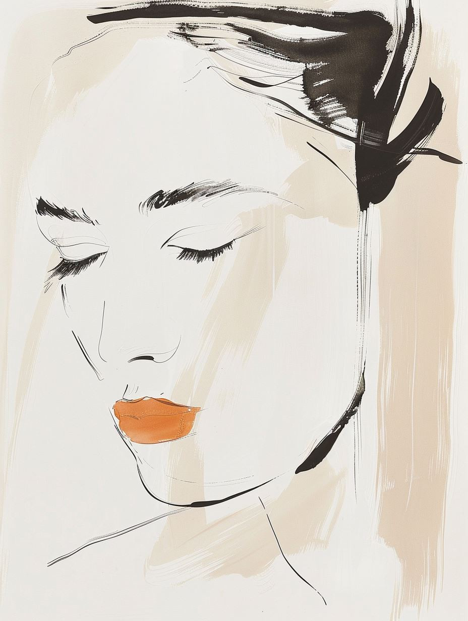 Abstract Minimalist Fashion Portrait - Image 3