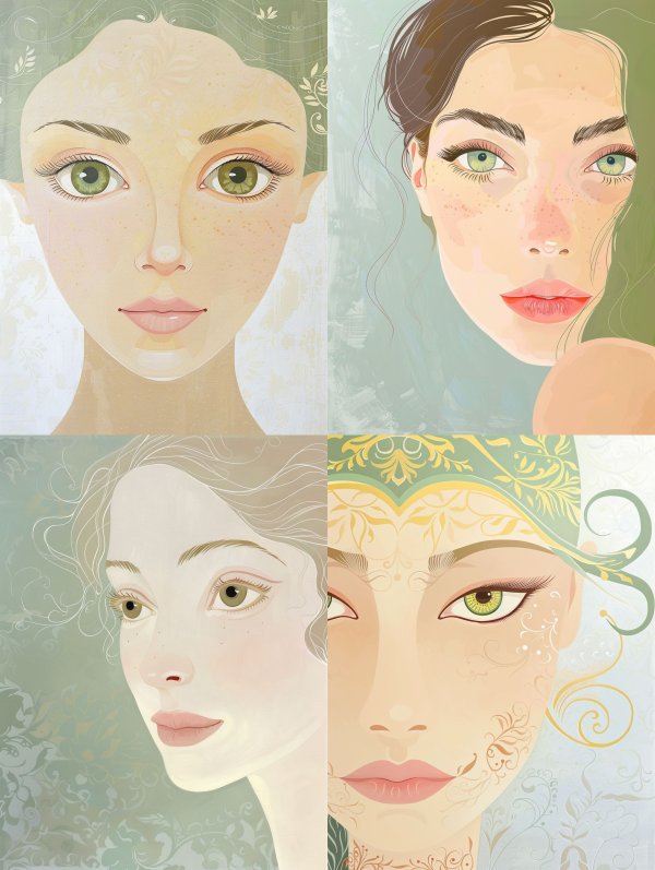 Ethereal Visions of Feminine Beauty