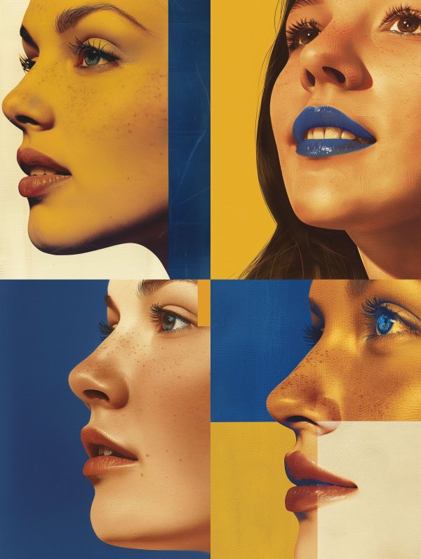 Bold Blue Contrast Portraiture
