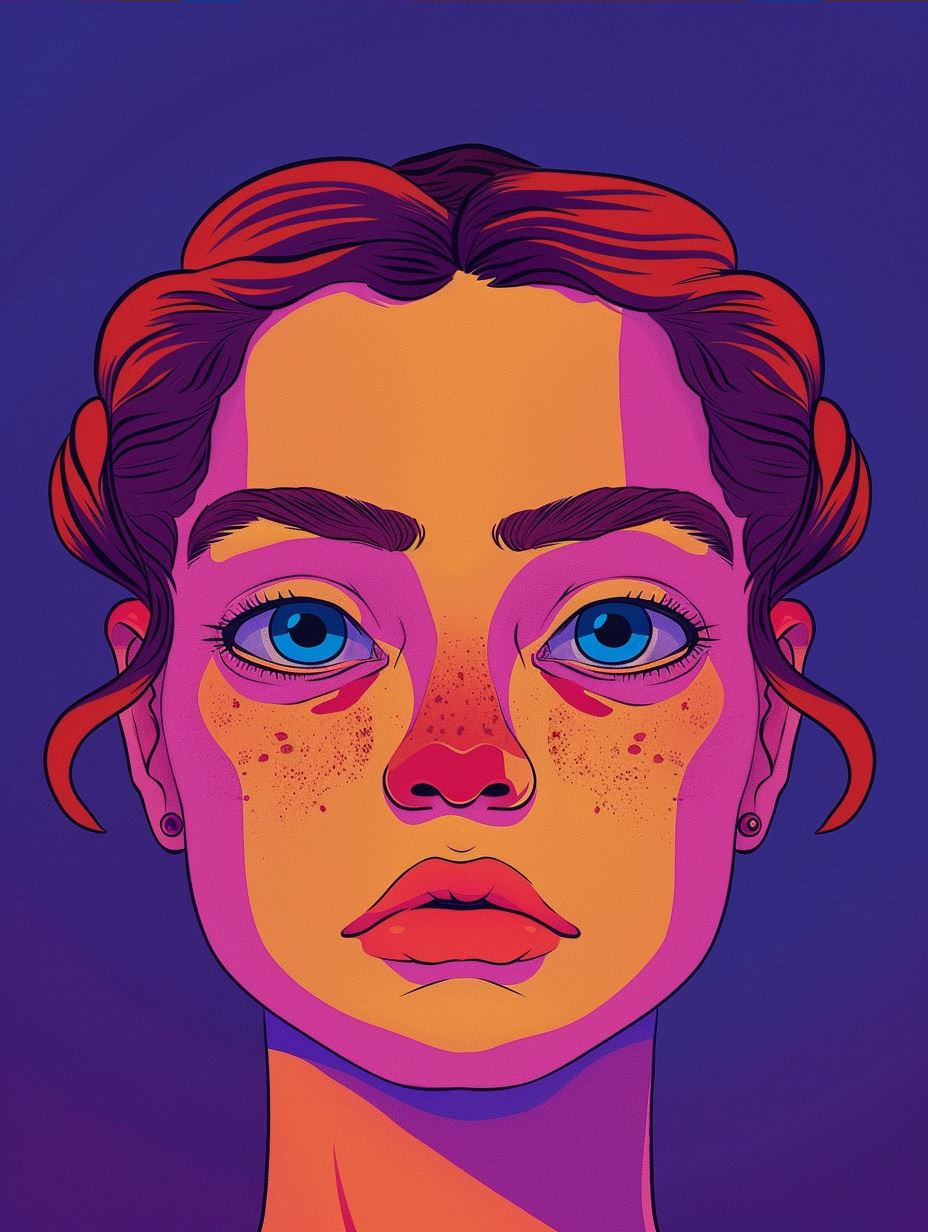 Vibrant Neon Portrait Studies - Image 3