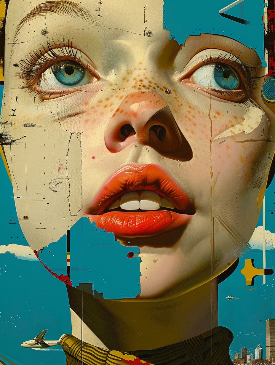 Fragmented Surrealist Digital Collage - Image 2