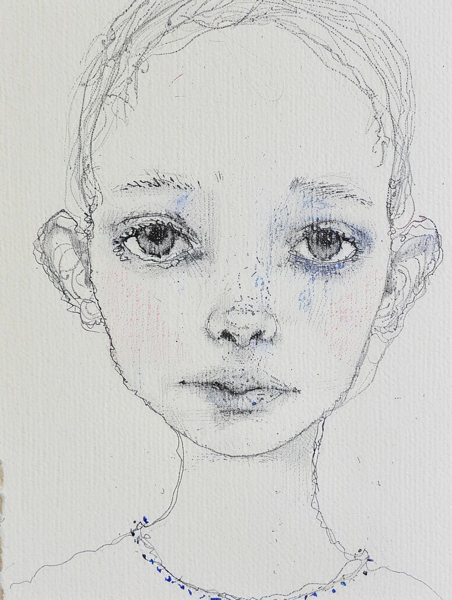 Ethereal Gaze: A Study of Four Faces - Image 2