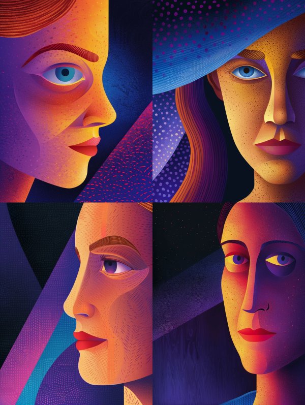 Prismatic Portraits of the Feminine Gaze