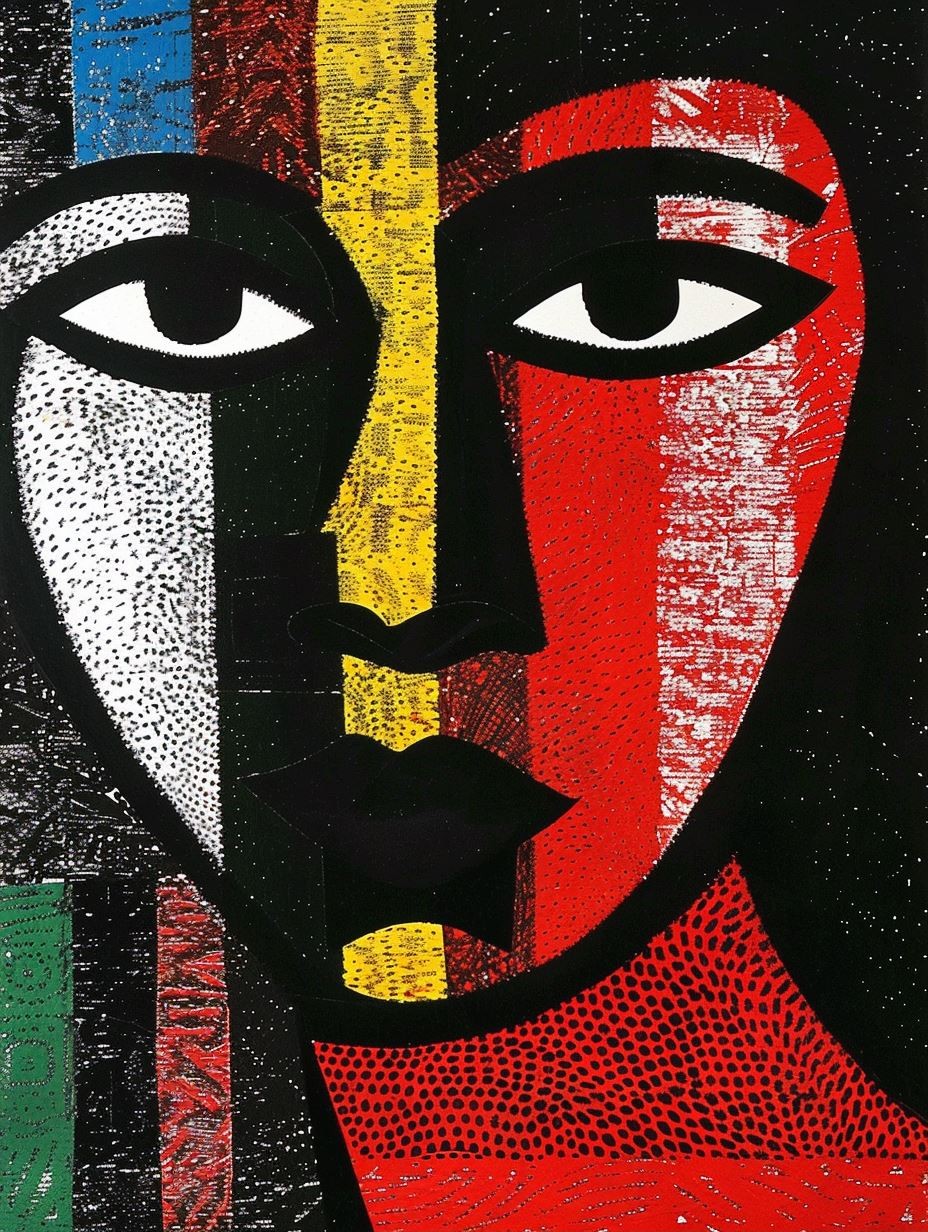 Abstract Geometric Portrait Study - Image 2