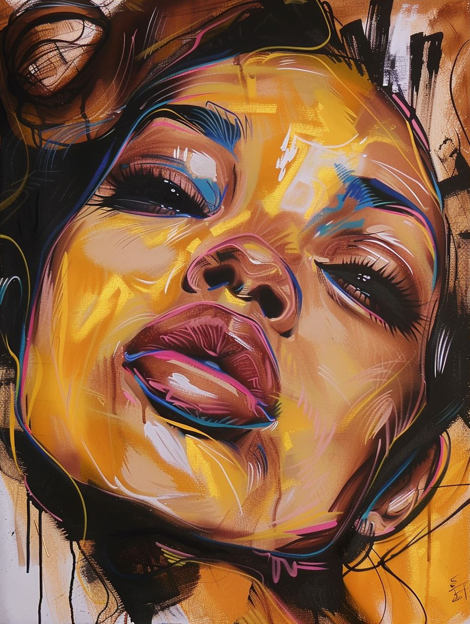 Vibrant Neon Portrait Fusion - Image 3