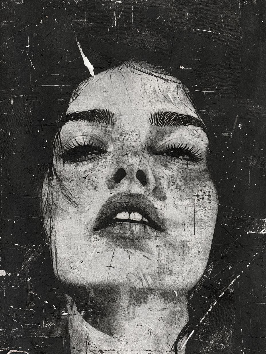 Haunting Monochrome Fragmented Portraits - Image 2