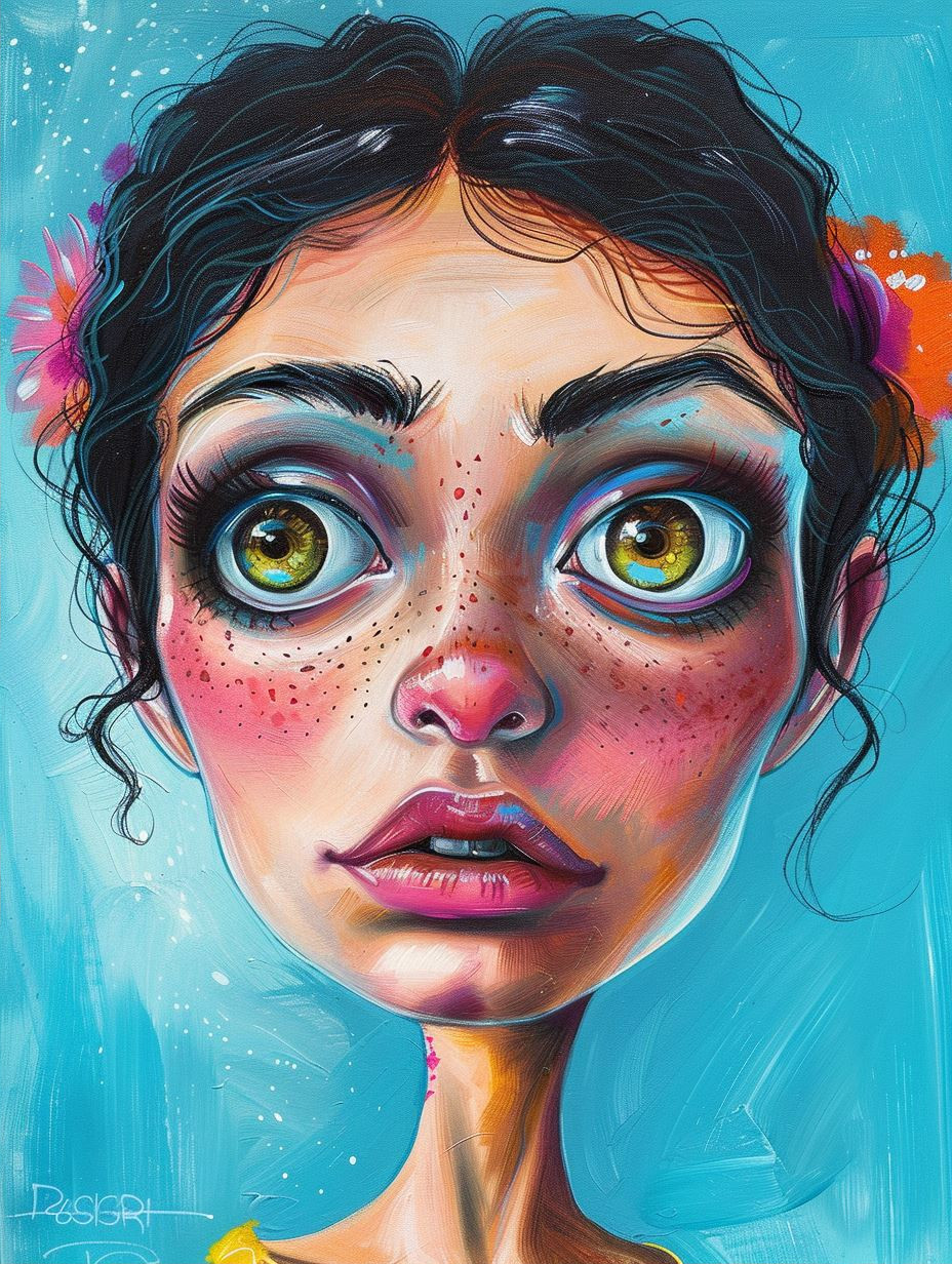 Whimsical Gaze of Pastel Dreams - Image 2