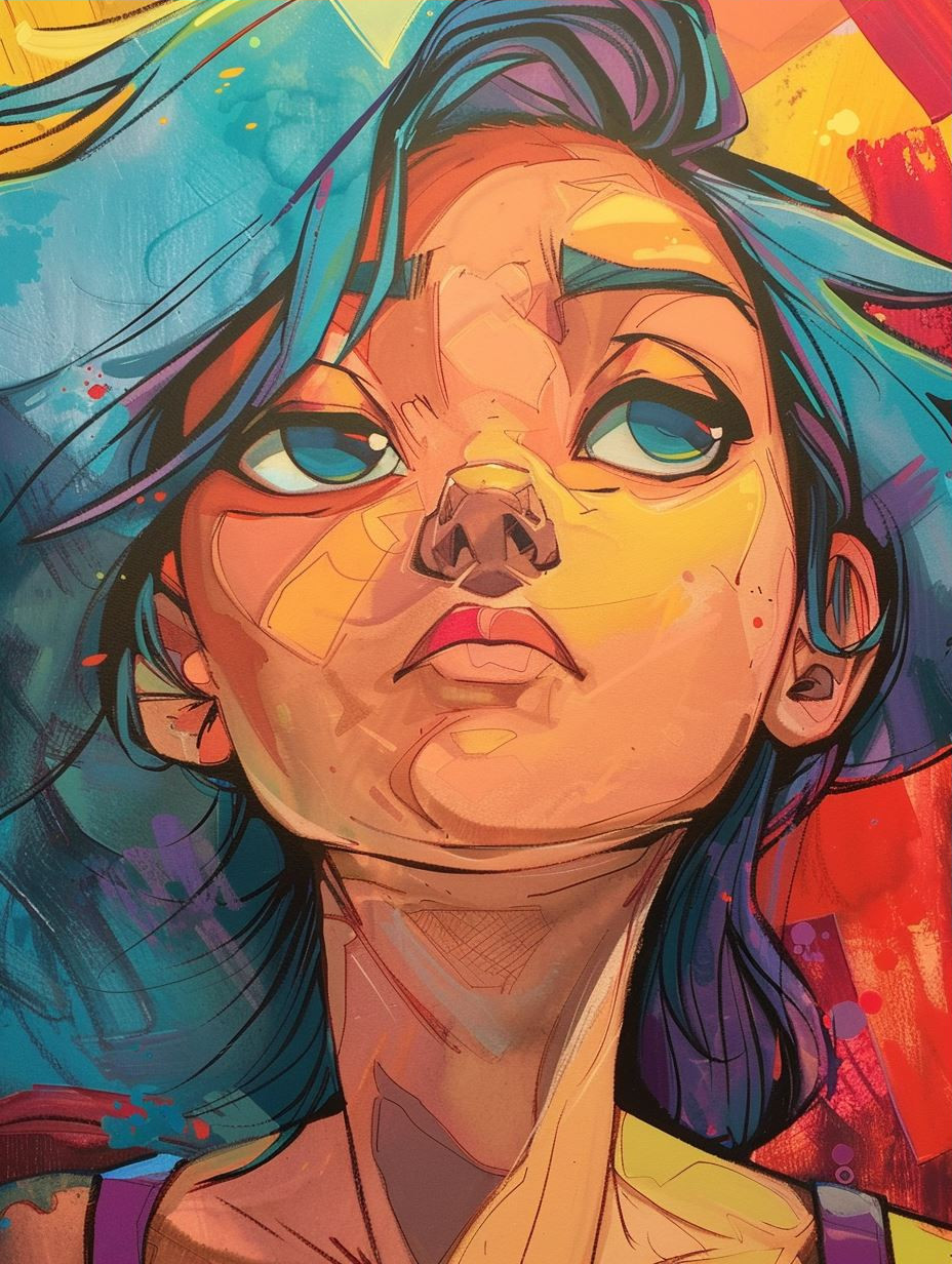 Vibrant Visions of a Digital Muse - Image 3