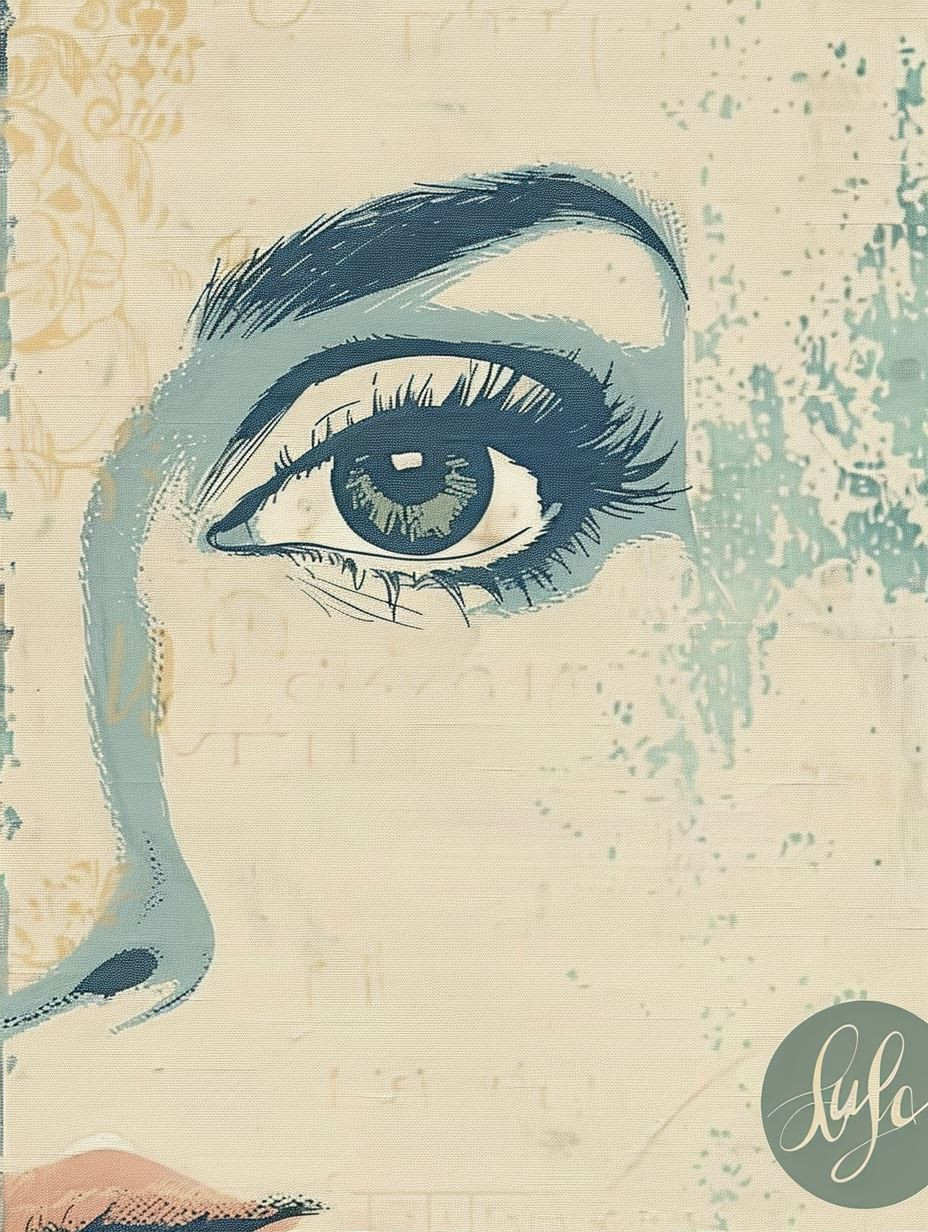 Azure Veil Ethereal Portrait - Image 2