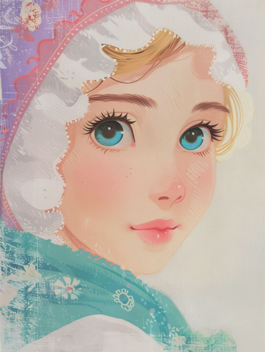 Ethereal Dreamy Anime Portrait - Image 2