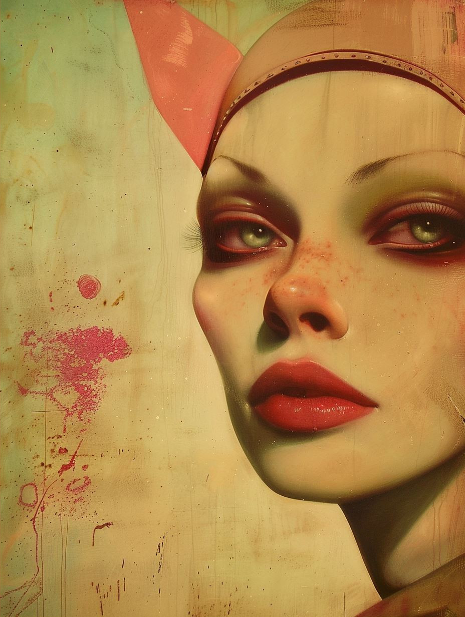 Weathered Ethereal Portrait Study - Image 2