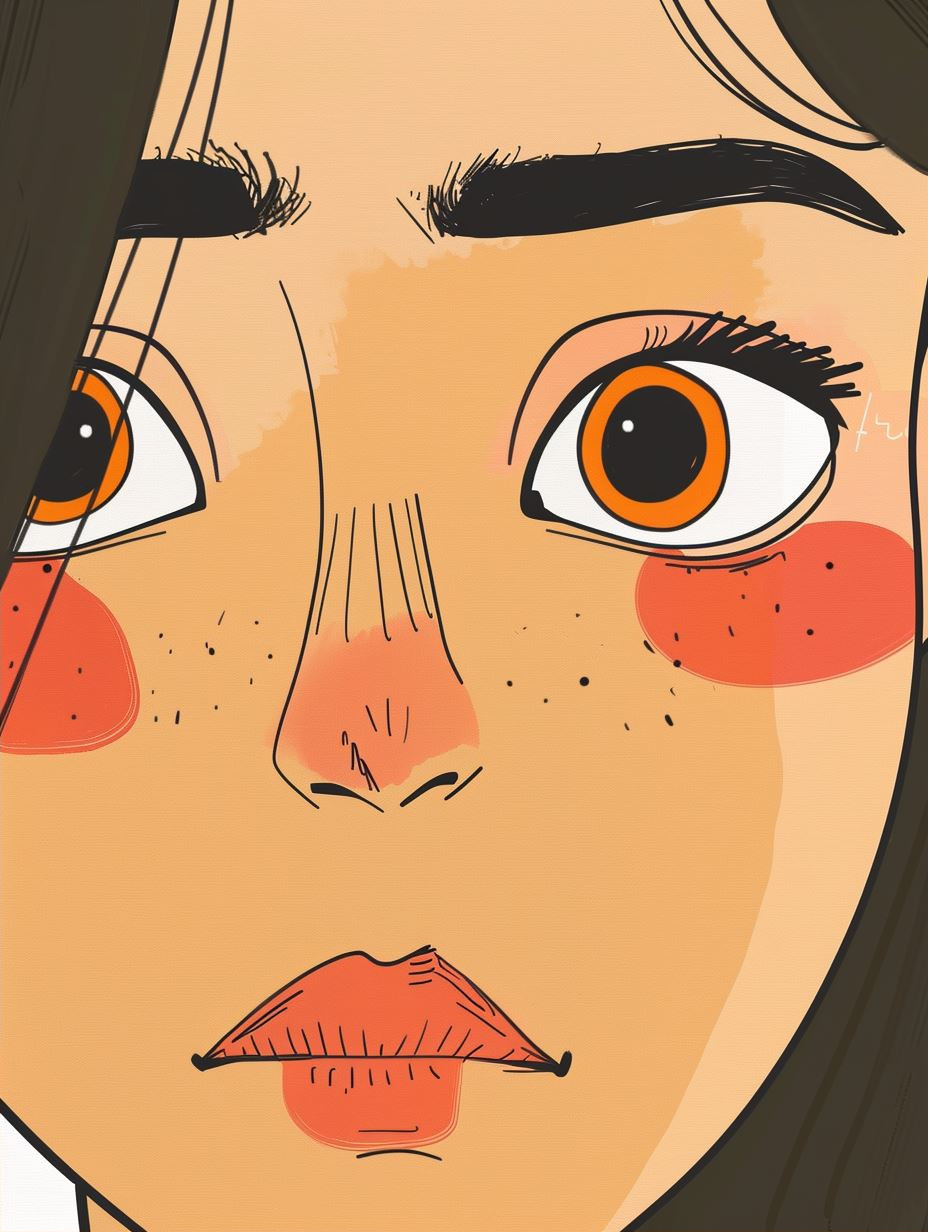 Soft Gaze Illustration - Image 2