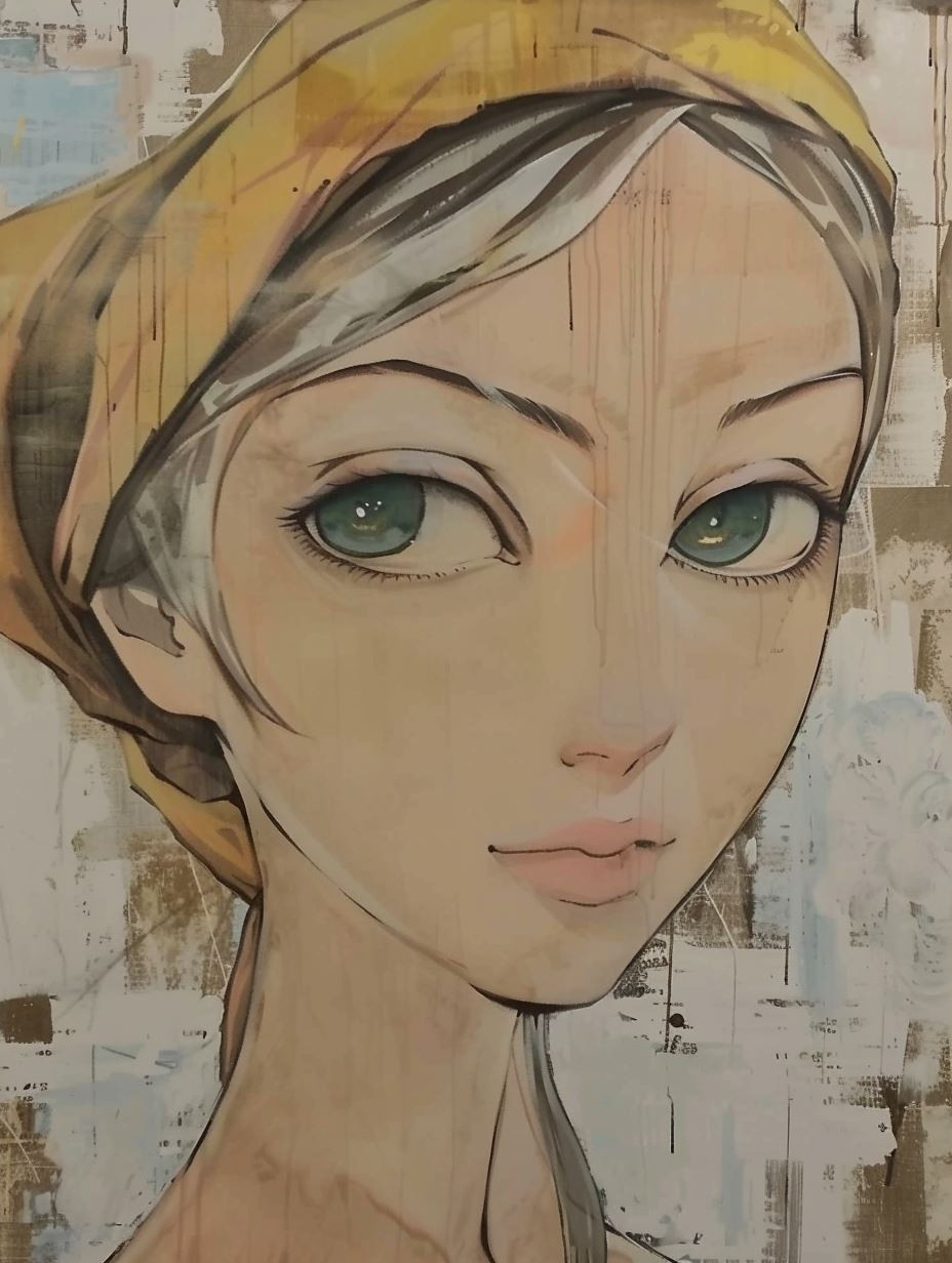 Ethereal Gazes: A Study in Anime Portraits - Image 3