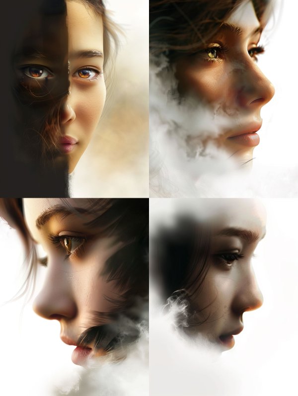 Ethereal Shadows and Misty Portraits