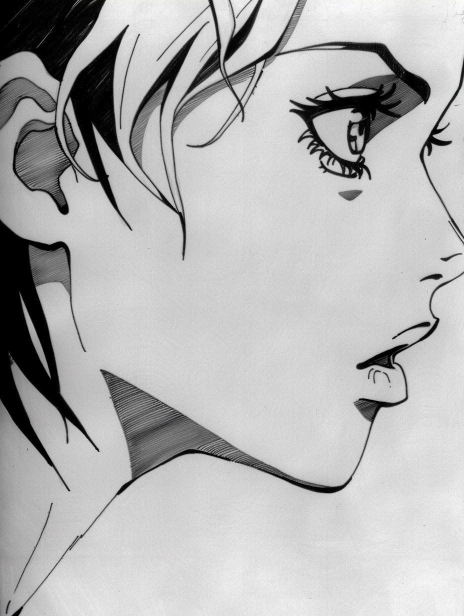 Ethereal Ink and Emerald Gaze - Image 3