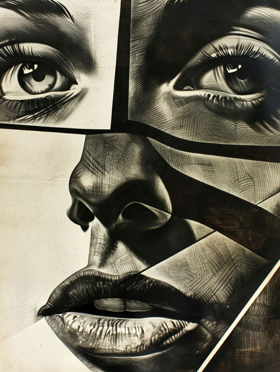 Fragmented Noir Elegance - Image 3