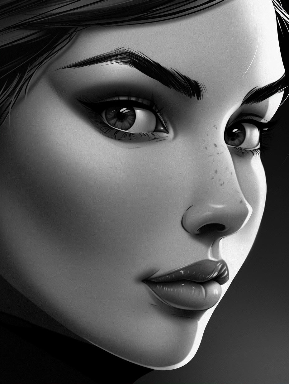 Serene Profile in Soft Light - Image 2