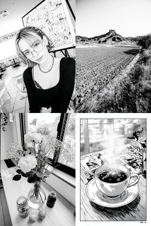 Monochrome Moments of Life
