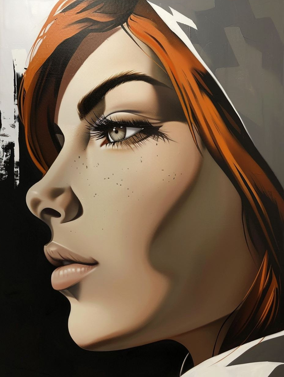 Copper Tresses and Freckled Glow - Image 4