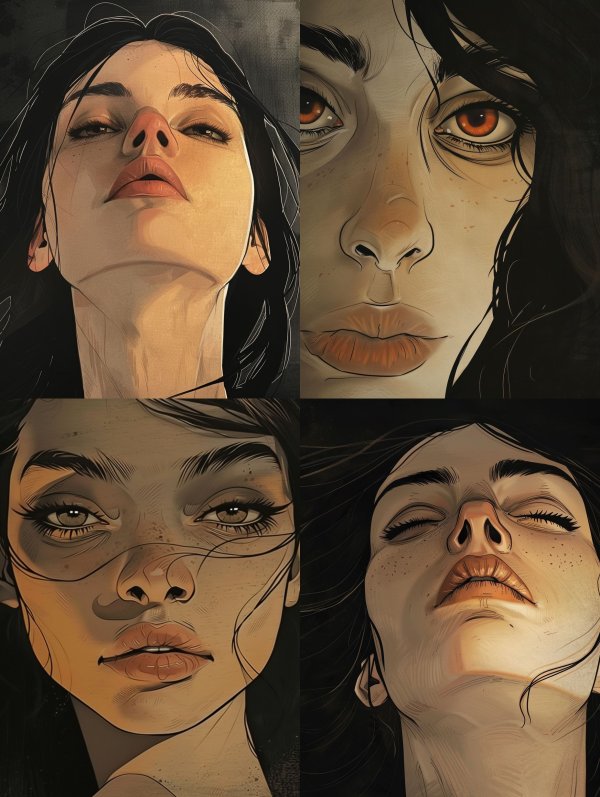 Gaze of the Ethereal Muse