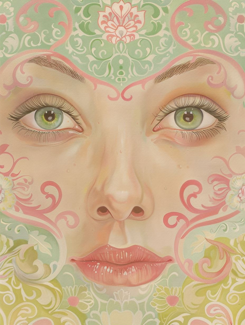 Ethereal Pastel Floral Portraits - Image 2