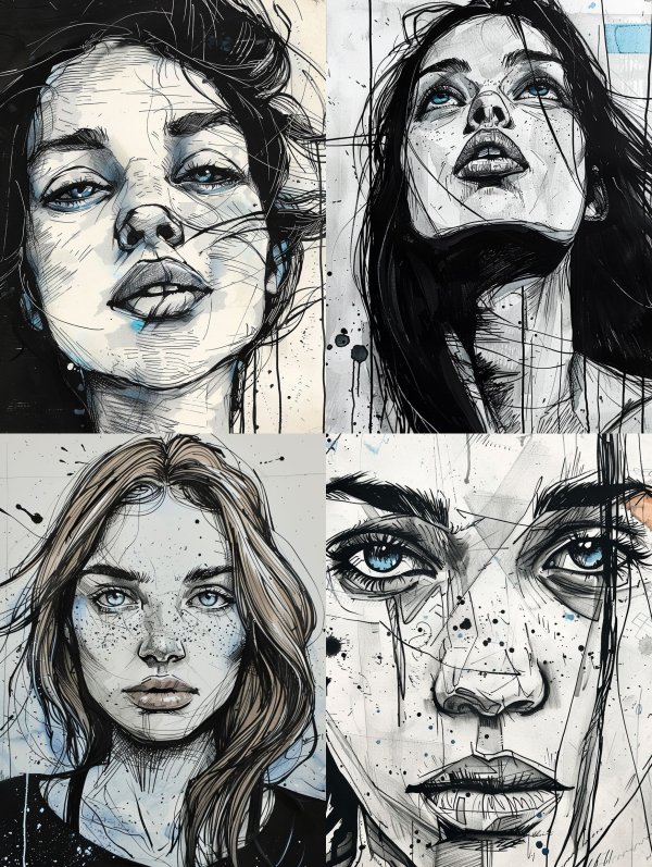 Gritty Ink Portraiture Study