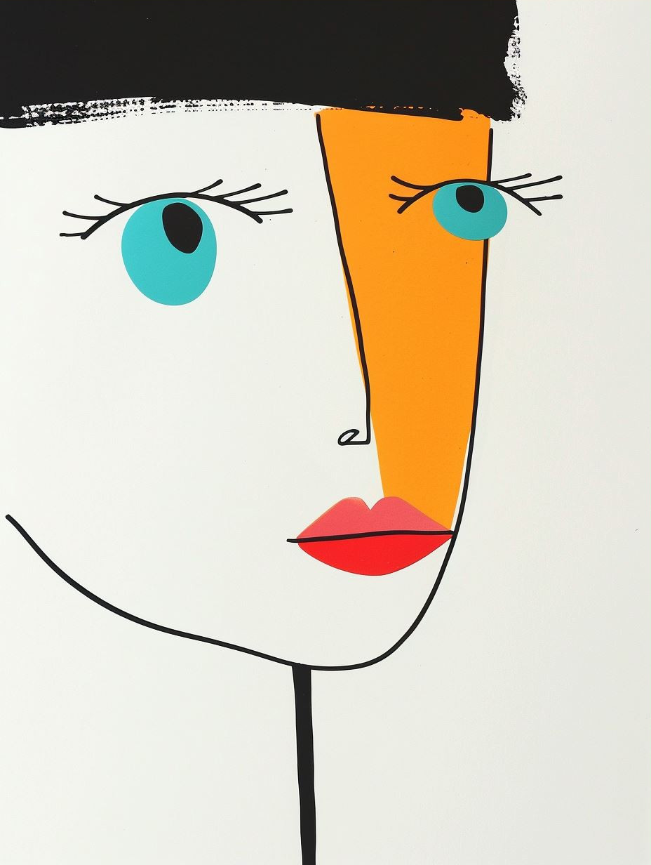 Minimalist Serenity in Bold Lines - Image 3