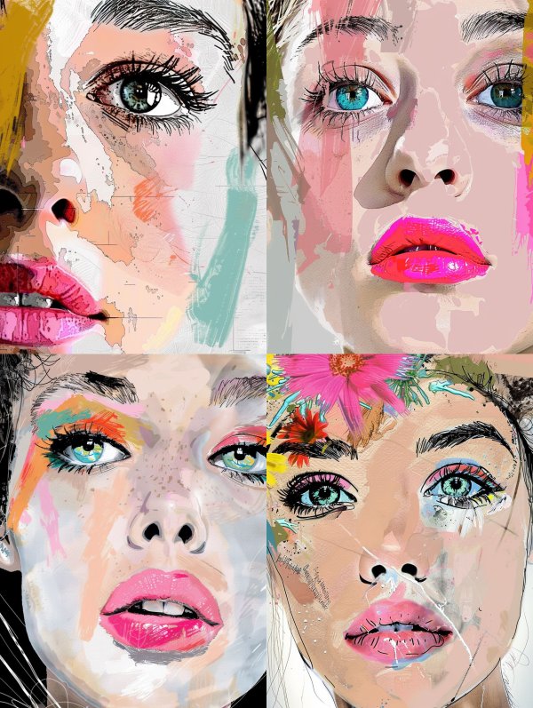Prismatic Portraits of Modern Femininity