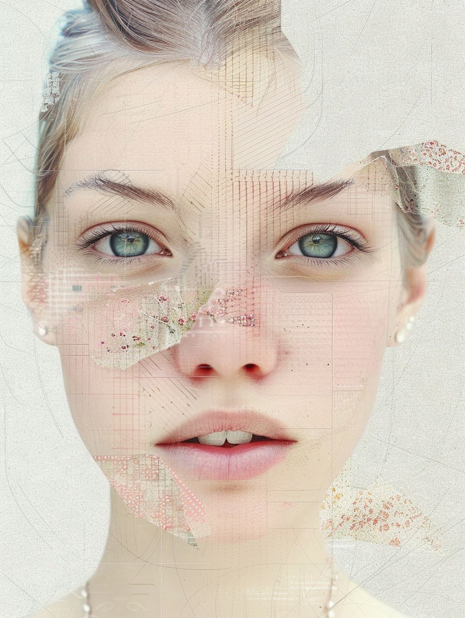 Fragmented Ethereal Portrait Study - Image 1