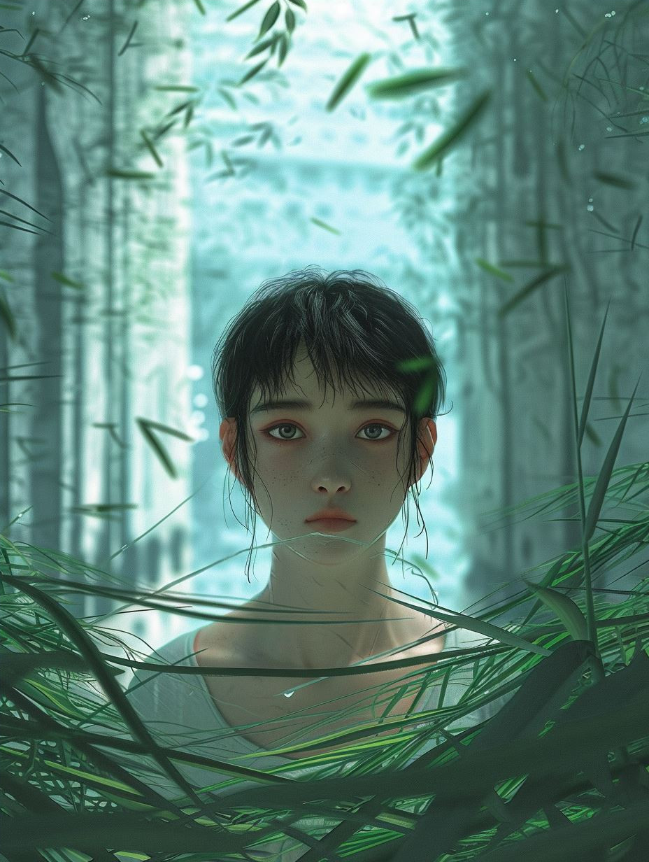 Ethereal Gaze of Digital Solitude - Image 4