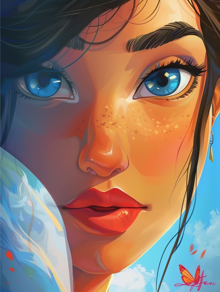 Ethereal Reflections of Blue Serenity - Image 3