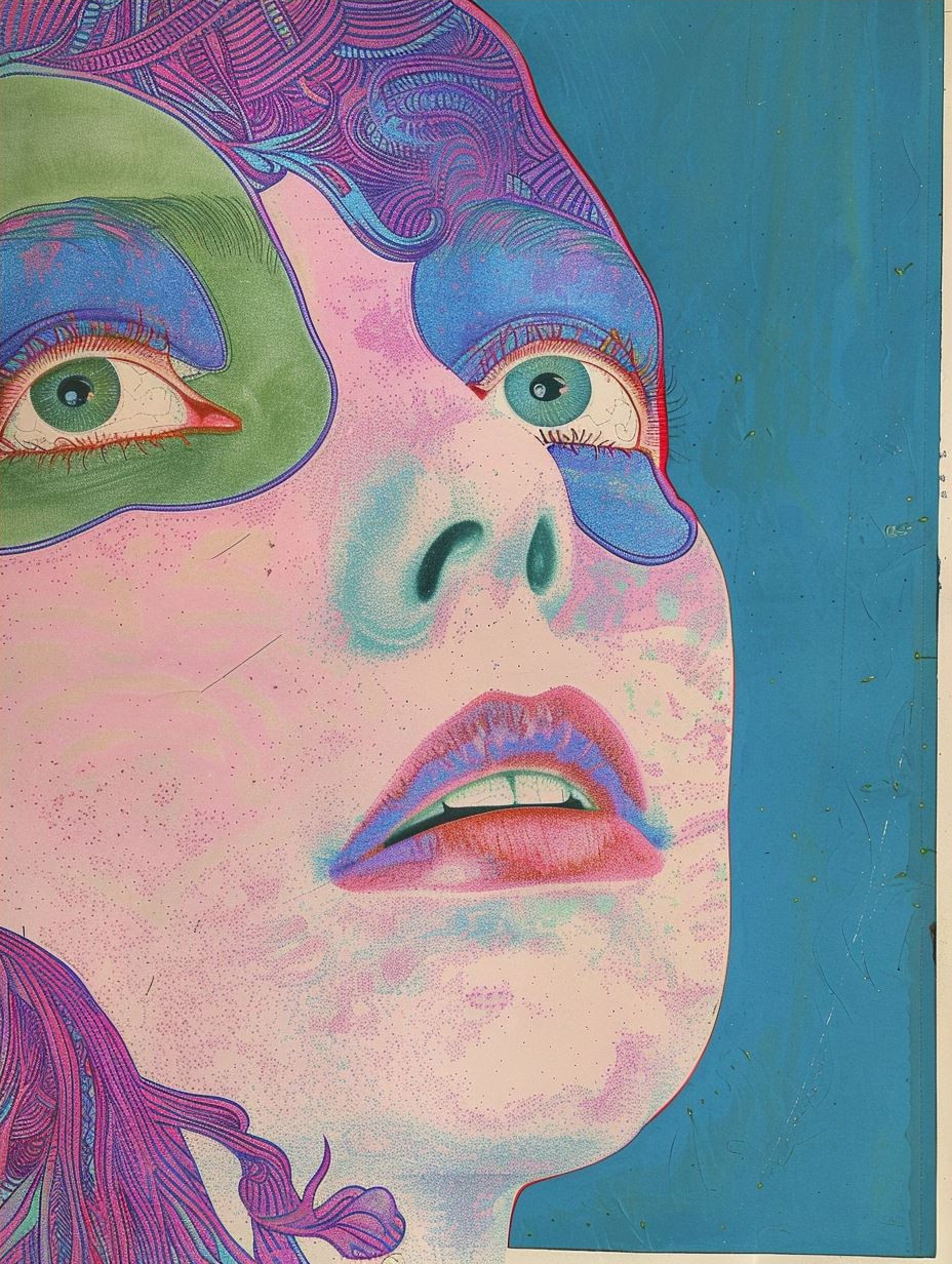 Fragmented Faces in Neon Hues - Image 4