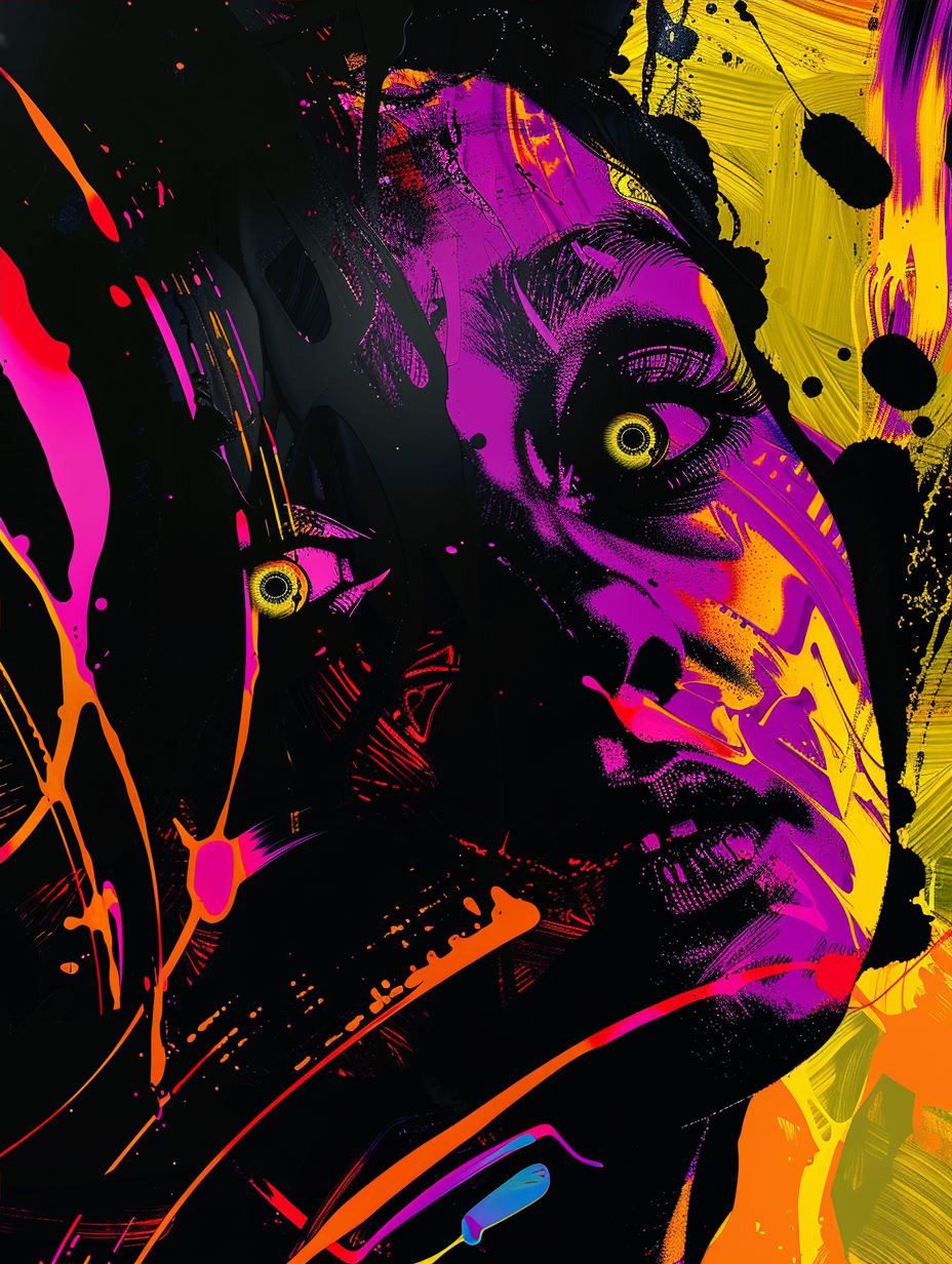 Neon Drip Cyber Portrait - Image 4
