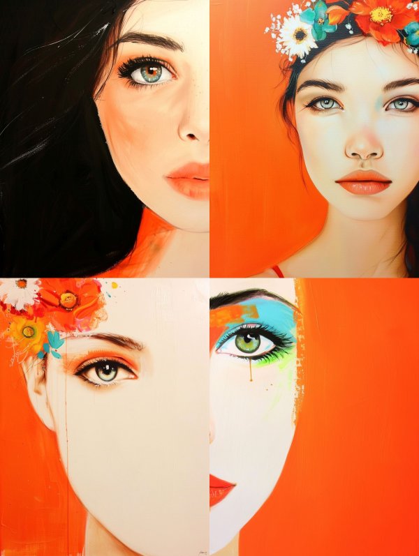 Vibrant Modern Portraiture Study
