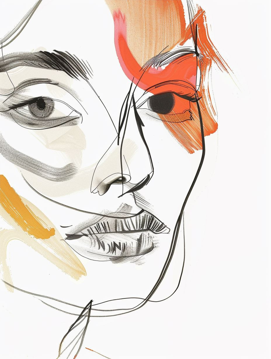 Abstract Faces in Vibrant Color - Image 4