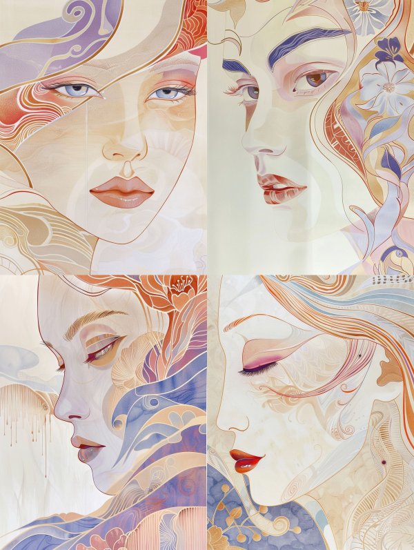 Ethereal Visions of Fluid Femininity