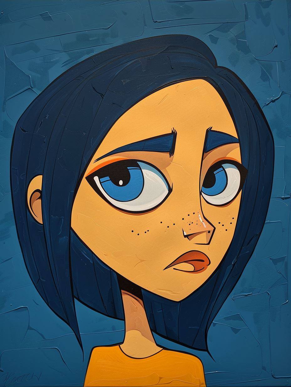 Diverse Stylized Female Character Portraits - Image 4
