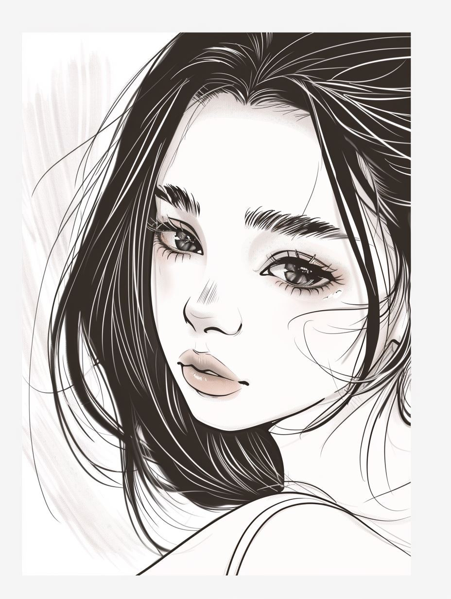 Ethereal Pencil Portrait Sketches - Image 1